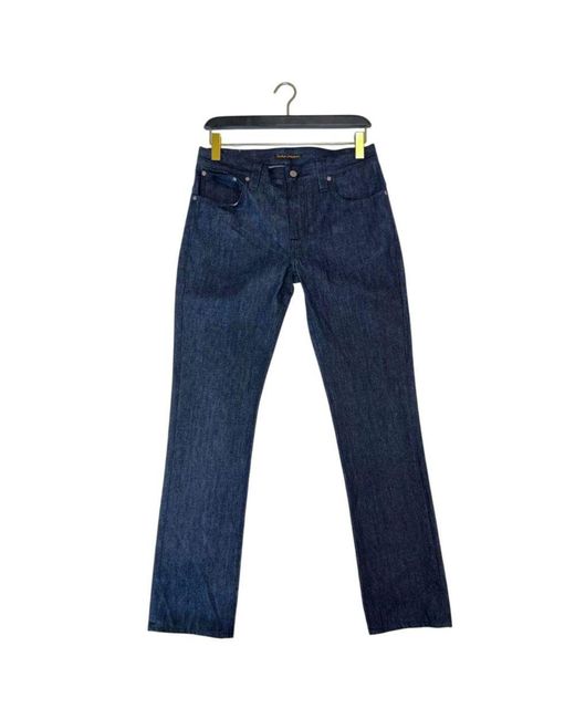Nudie Jeans Blue Cotton Jeans & Pant for men