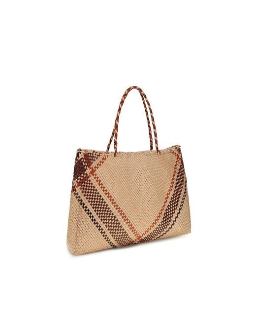 Dragon Diffusion Natural Beige Goatskin Handbag