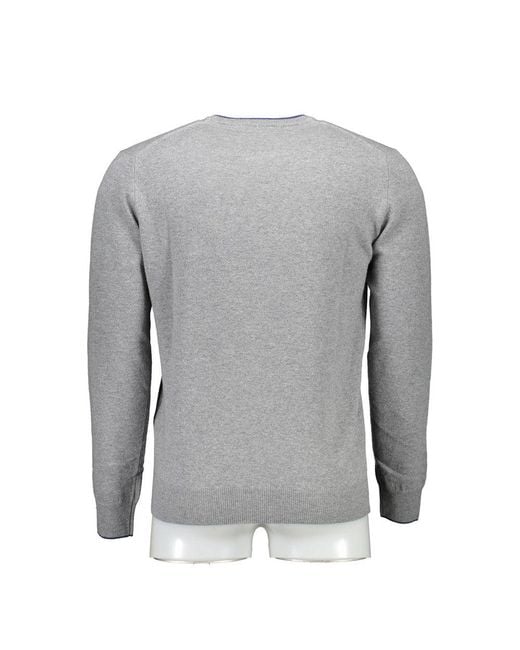 Harmont & Blaine Gray Wool Men Sweater for men