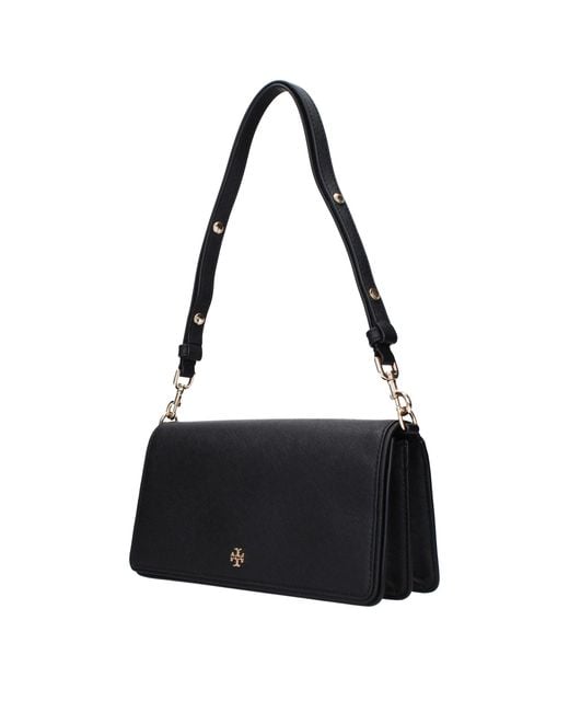 Tory Burch Black Leather Shoulder Bag for men