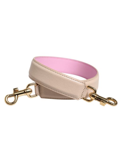 Dolce & Gabbana Pink Leather Handbag Accessory Shoulder Strap