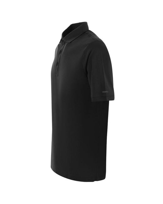 People Of Shibuya Black Cotton Polo Shirt for men