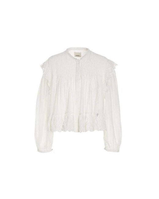 Isabel Marant White Viscose Top