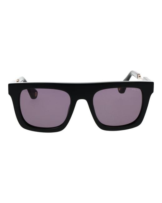 Police Black Cellulose Acetate Sunglasses for men