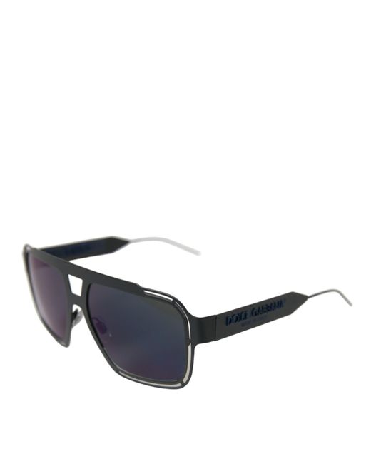 Dolce & Gabbana Black Elegant Full Rim Designer Sunglasses for men