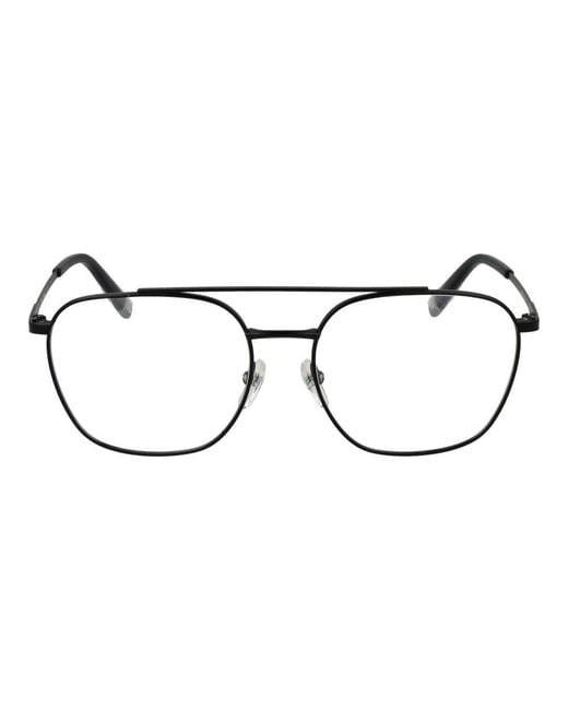 Fila Brown Black Stainless Steel Glasses (frames)
