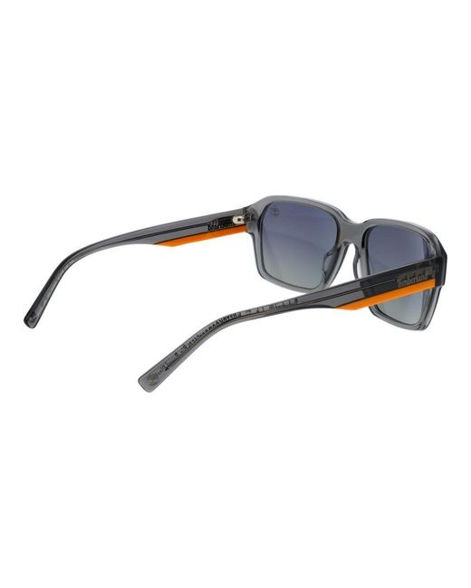 Timberland Gray Acetate Sunglasses for men