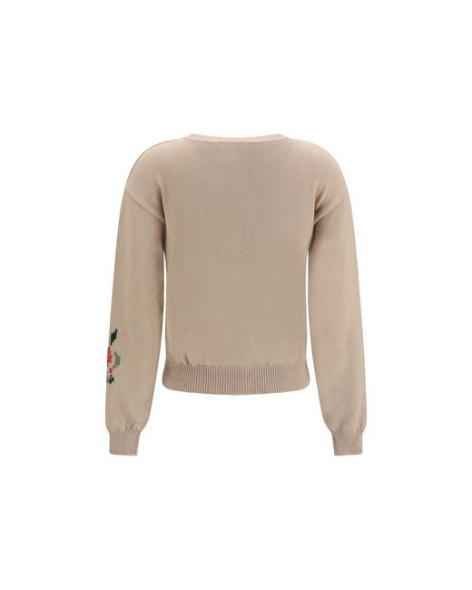 Max Mara Natural Beige Cotton Cardigan