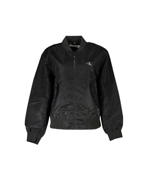 Calvin Klein Black Chic Long Sleeve Zip Sports Jacket