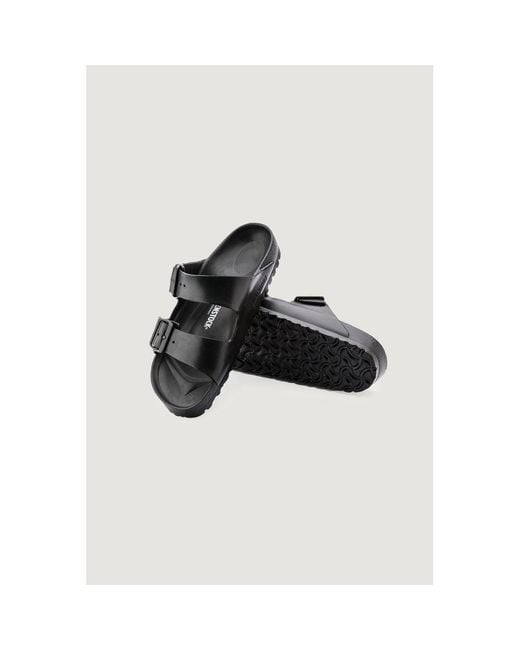 Birkenstock Black Polyester Flat Sandals for men