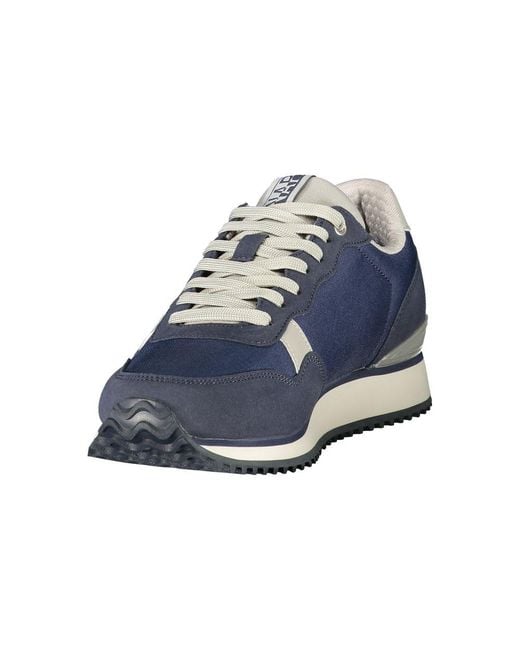 Napapijri Blue Polyurethane Men's Sneaker for men