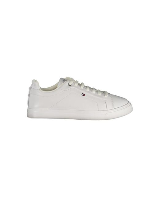 Tommy Hilfiger White Polyester Sneaker for men