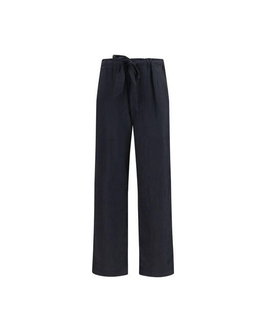 Isabel Marant Blue Black Viscose Casual Pants