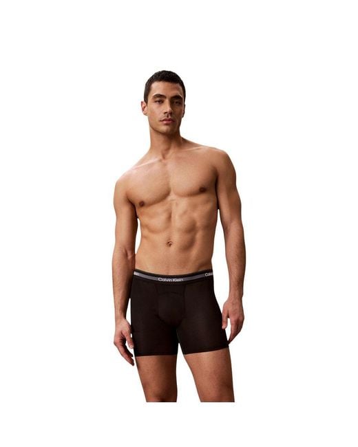 Calvin Klein Black Recycled Polyester Boxers for men