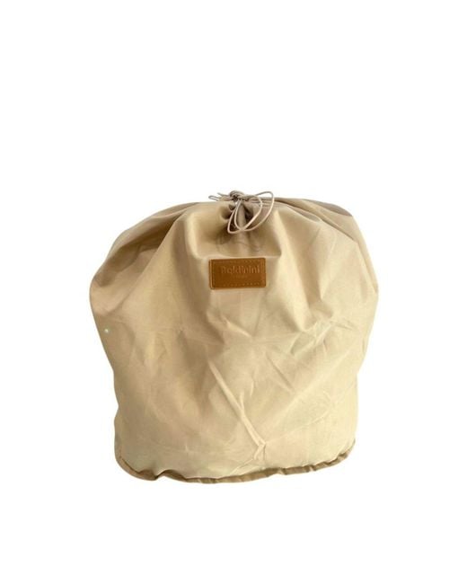 Baldinini Metallic Beige Pu Handbag