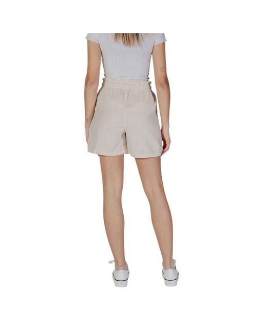 B.Young Gray Beige Cotton Shorts