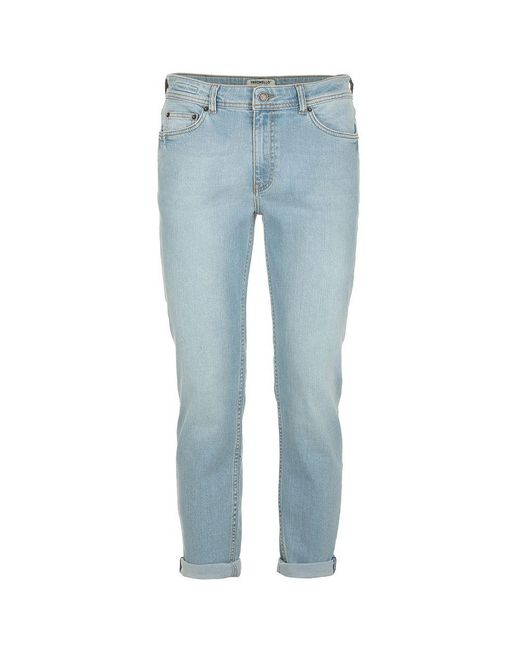 Fred Mello Light Blue Cotton Jeans & Pant for men
