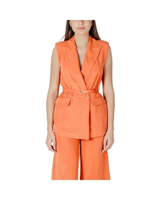 Liu Jo Orange Lyocell Vest