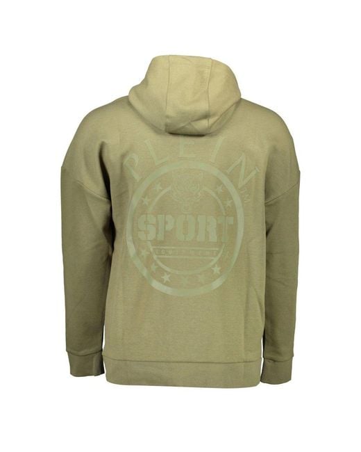 Philipp Plein Green Cotton Sweatshirt