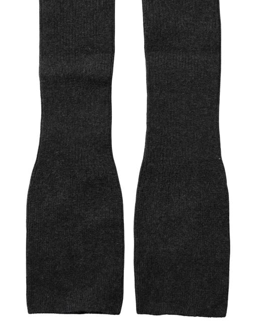Dolce & Gabbana Black Gray Cotton Tights Stocking Pantyhose Socks