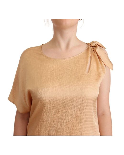 Moschino Multicolor Elegant One-Sleeve Shift Dress