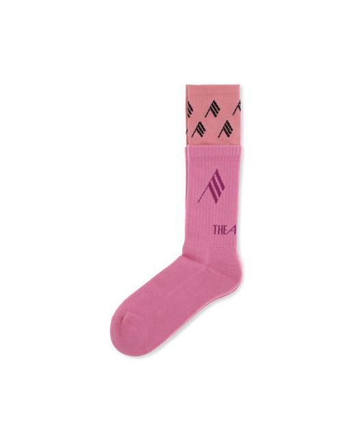 The Attico Pink Multicolor Cotton Socks