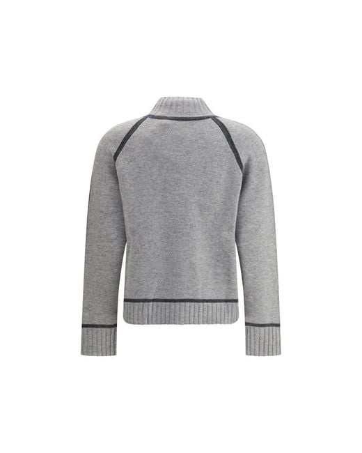 Max Mara Gray Pescara Turtleneck Sweater