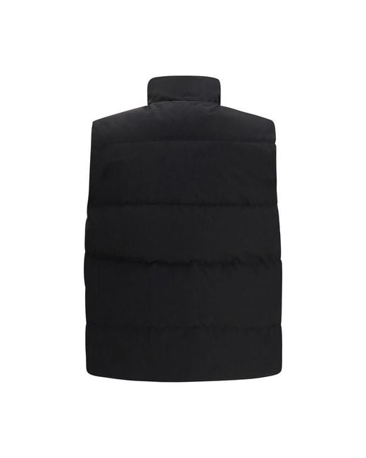 Canada Goose Black Recycled Polyester Sleeveless Jacket for men