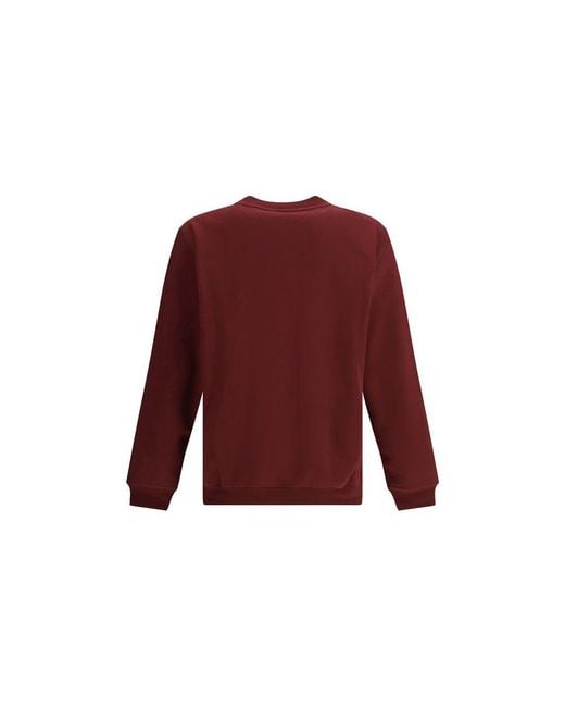 Brunello Cucinelli Red Maxi Print Sweatshirt for men