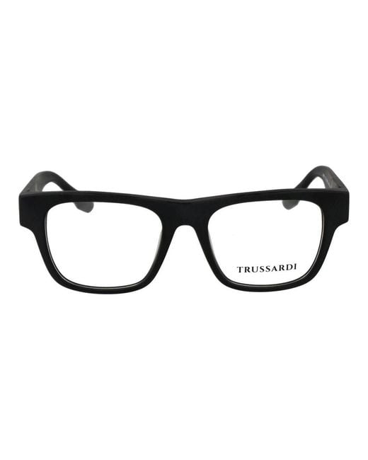 Trussardi Black Acetate Glasses (frames) for men