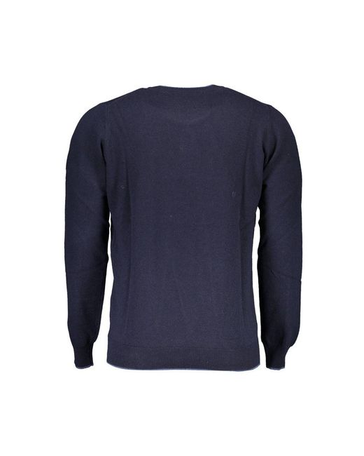 North Sails Blue Wool Sweater for men