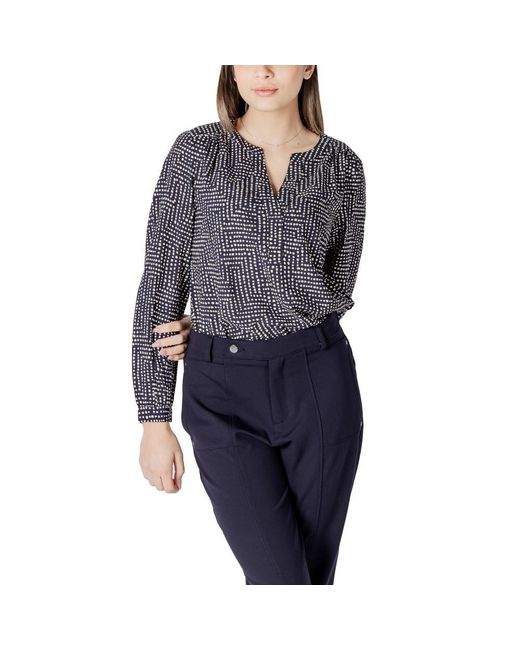 Street One Gray Blue Viscose Shirt