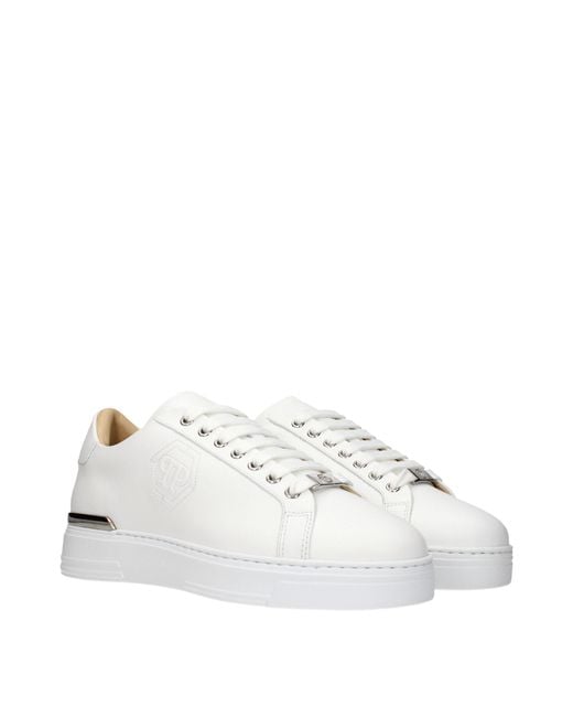 Philipp Plein White Sneakers Leather for men