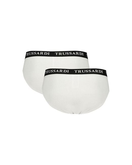 Trussardi Black Bianco Cotton Men's Underwear for men