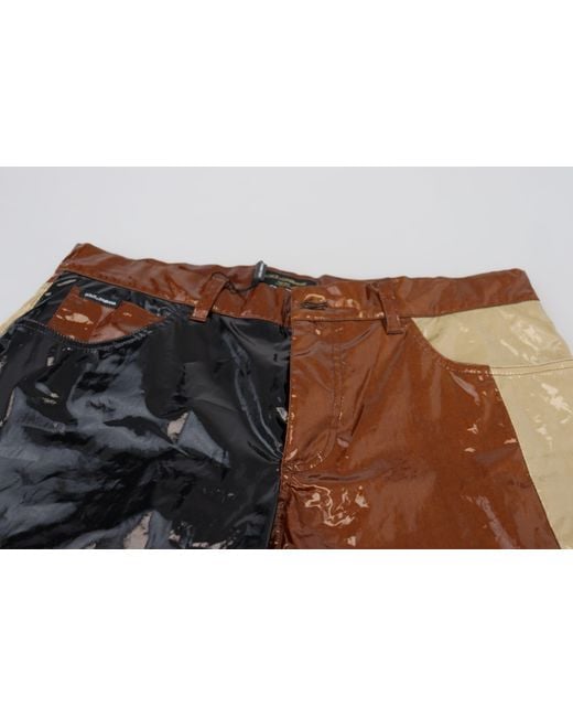 Dolce & Gabbana Black Multicolor Shining Slim Fitdenim Jeans for men
