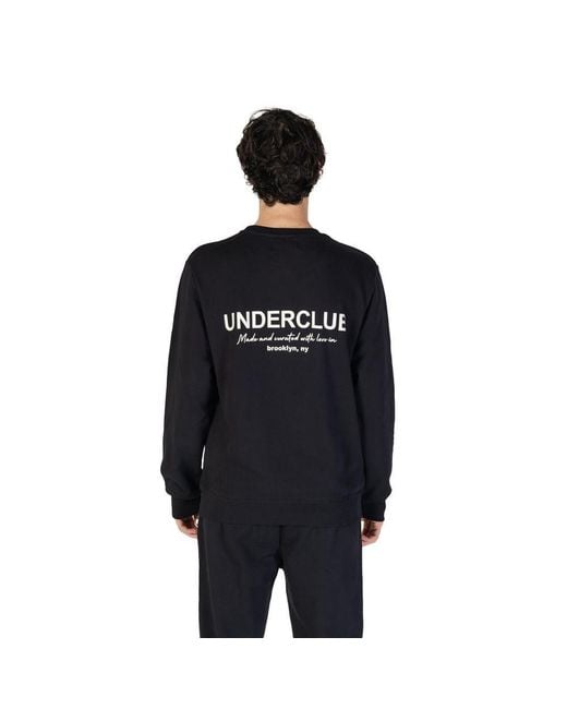 Underclub Black Cotton Sweatshirt for men