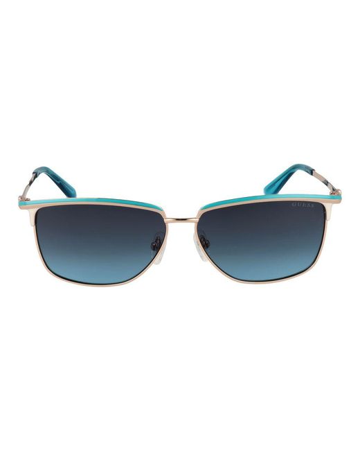 Guess Blue Gold Metal Sunglasses