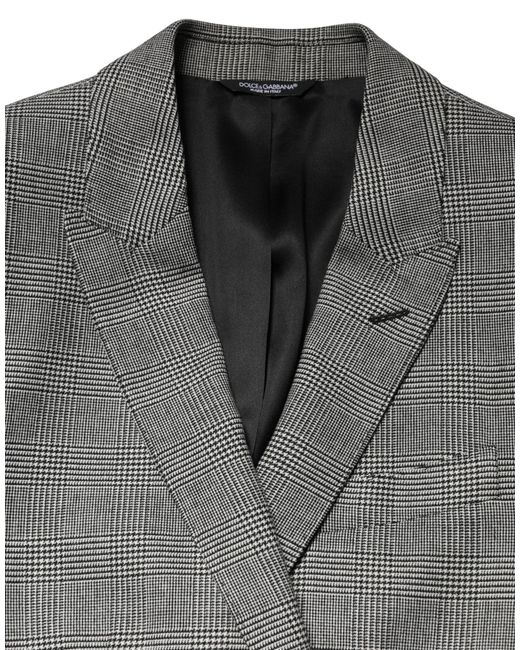Dolce & Gabbana Gray Martini Single Breasted Formal 2pc Suit for men