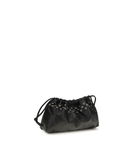 Pierre Hardy Black Calf Leather Bos Taurus Clutch Bag