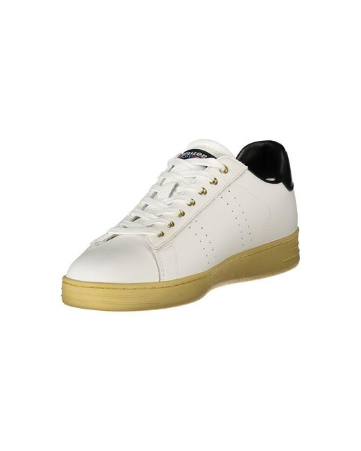 Blauer White Leather Sneaker for men