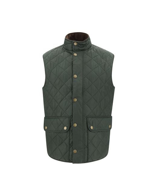Barbour Green Polyamide Sleeveless Jacket for men