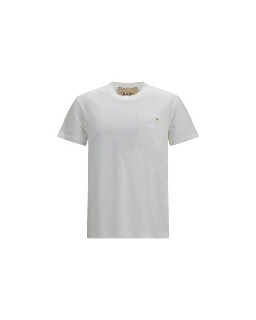 Valentino Gray White Cotton T for men
