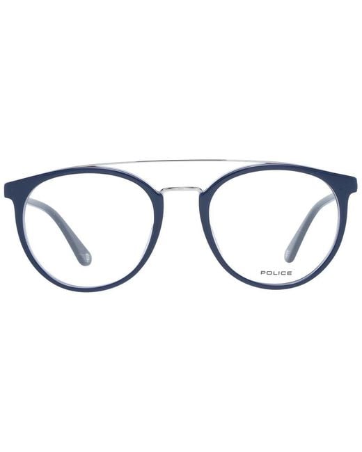 Police Blue Metal & Plastic Glasses (Frames) for men