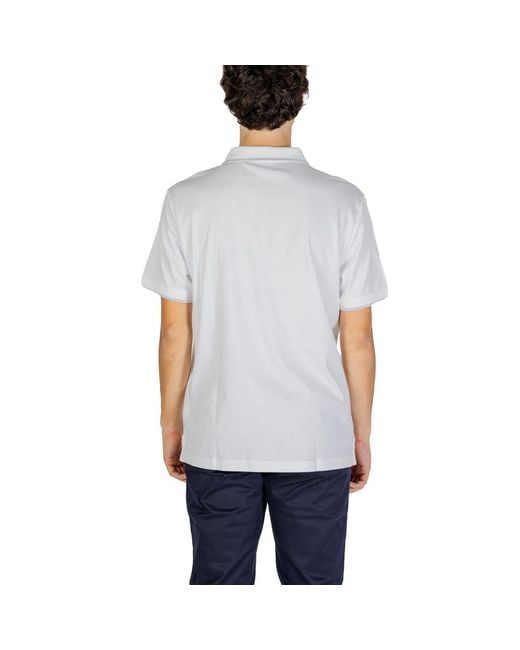 Calvin Klein White Cotton Polo Shirt for men