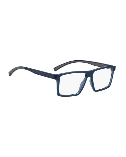 Boss Blue Plastic Glasses (frames) for men