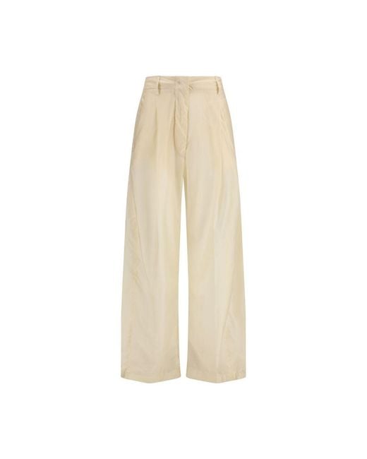 THE LATEST Natural Beige Cotton Casual Pants