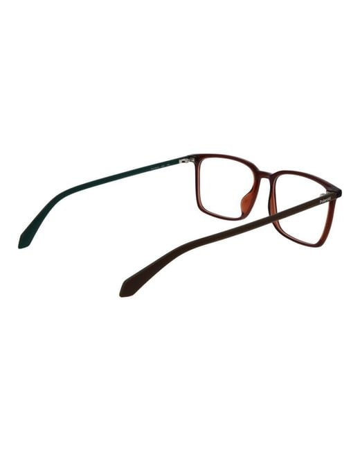 Polaroid Black Brown Polyamide Glasses (frames) for men