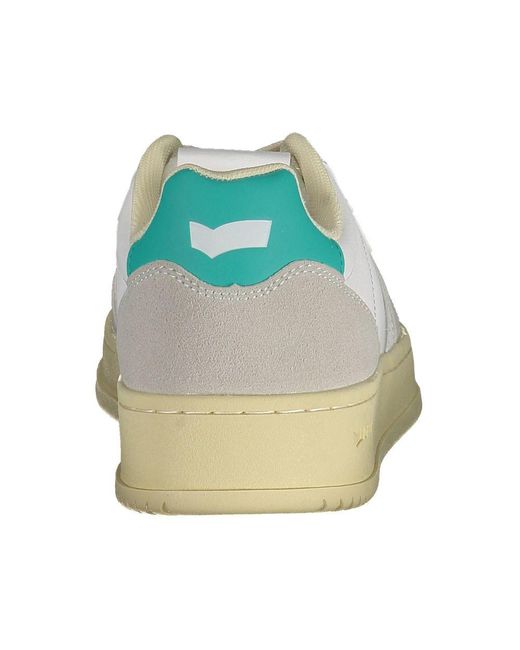 Gas White Artificial Leather Sneaker