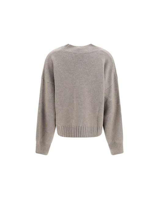 Malo Gray Beige Cashmere Sweater