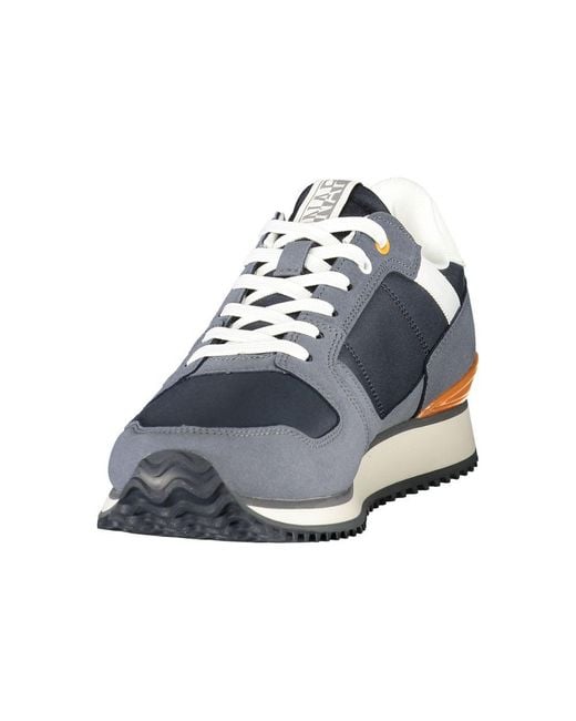 Napapijri Blue Polyester Men's Sneaker for men